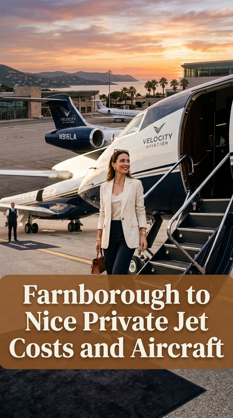 Farnborough to Nice Private Jet: London Summer Route Costs, Airports, and Aircraft Choices