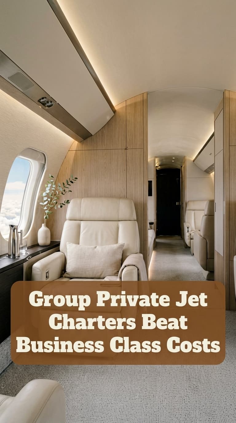 Group Private Jet Charters Beat Business Class Costs