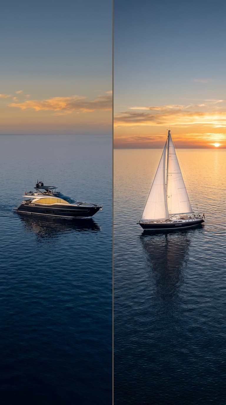 Motor Yacht vs Sailing Yacht Charter: How to Choose the Right Vessel