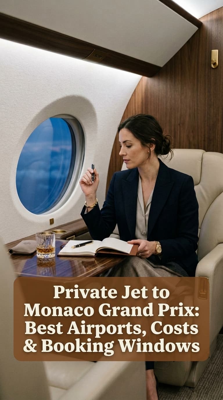 Private Jet to Monaco Grand Prix: Top Airports, Costs & Booking Windows