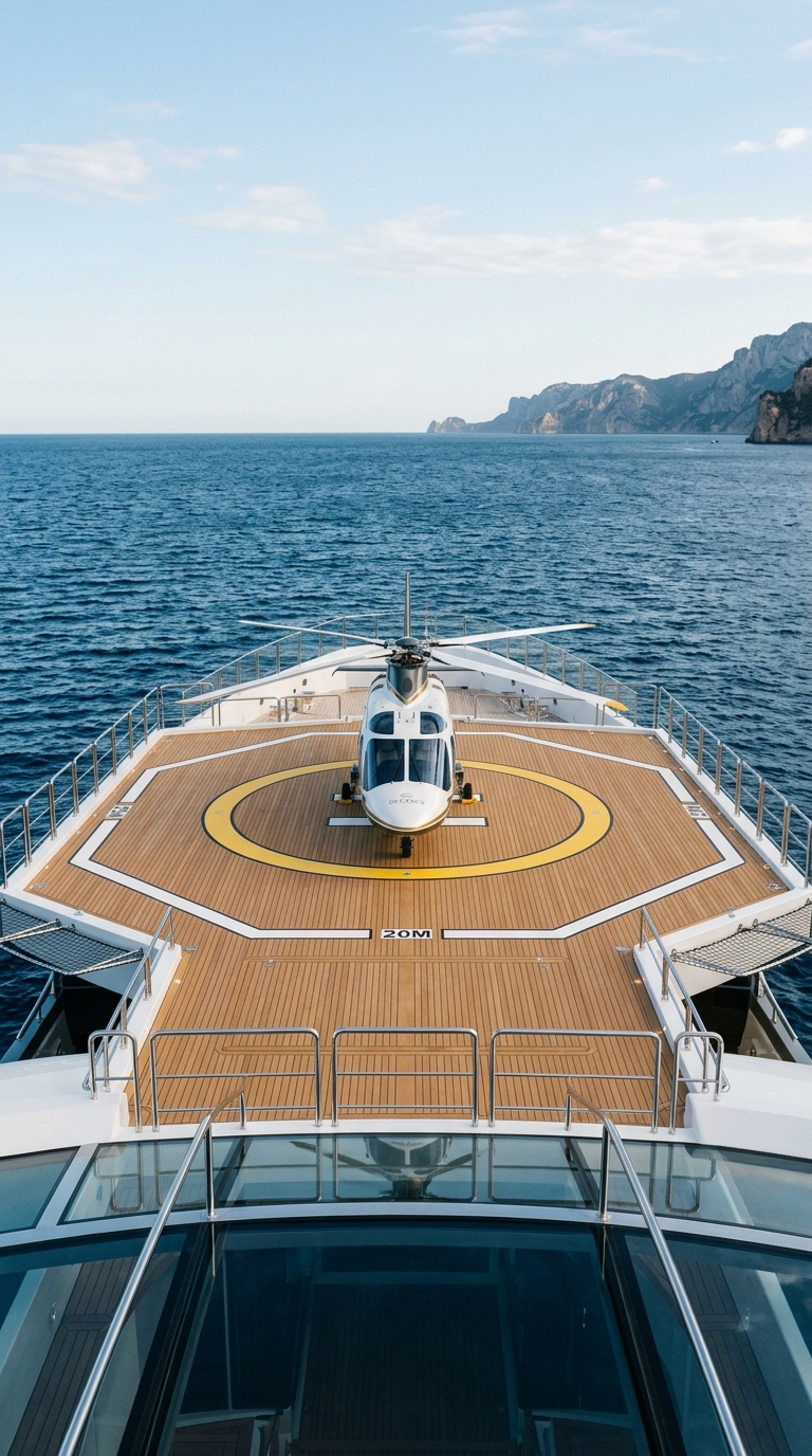 Superyacht Helipad Availability: Technical Specifications and Charter Rates