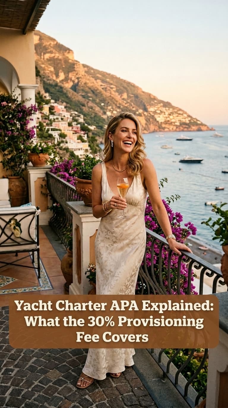 Yacht Charter APA Explained: What the 30% Provisioning Fee Covers