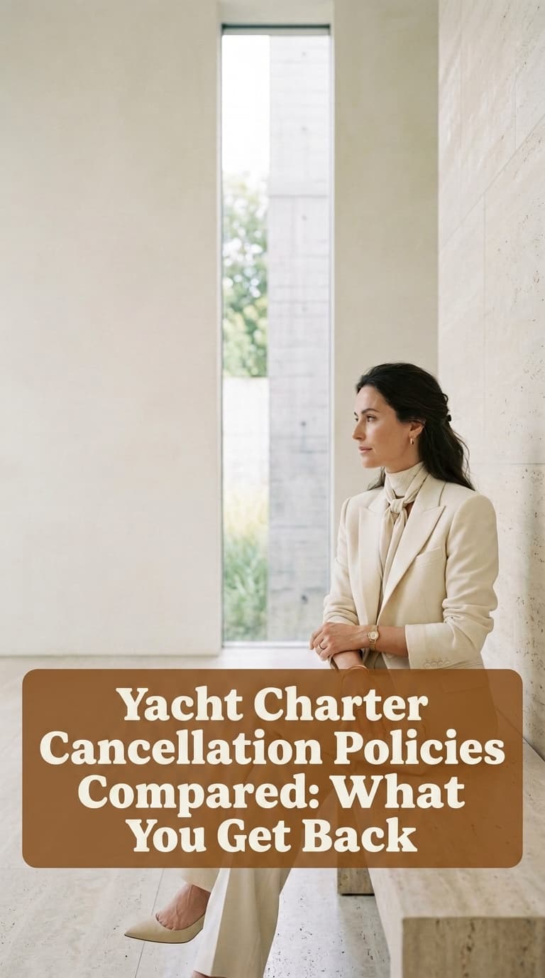 Yacht Charter Cancellation Policies Compared: What You Get Back