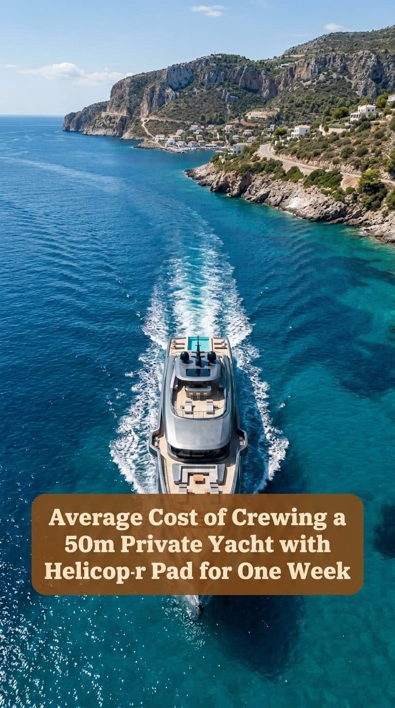Crewing a 50m helipad yacht costs up to $500,000 a week